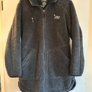 L.L. Bean Charcoal Fleece Jacket